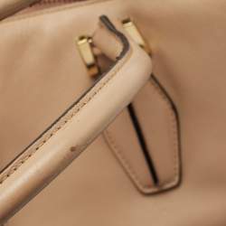 Pre Owned Tod's Two Tone Leather Medium D-Cube Tote