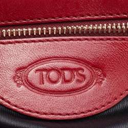 Tod's Red Leather Flap Chain Shoulder Bag