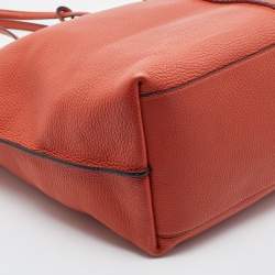 Pre Owned Tod's Orange Leather Medium Joy Shopper Tote