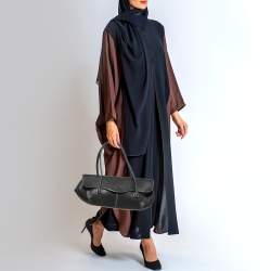 Pre Owned Tod's Black Leather Flap Satchel