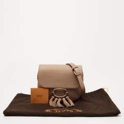 Pre Owned Tod's Beige Leather Crossbody Bag