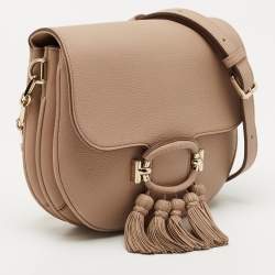 Pre Owned Tod's Beige Leather Crossbody Bag