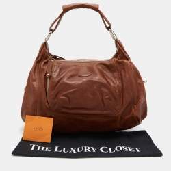 Tod's Brown Leather Slouchy Hobo
