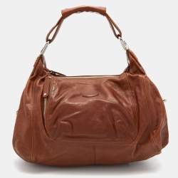 Tod's Brown Leather Slouchy Hobo
