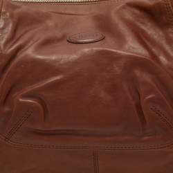 Tod's Brown Leather Slouchy Hobo