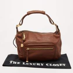Pre Owned Tod's Brown Leather Multiple Pocket Hobo