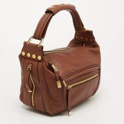 Pre Owned Tod's Brown Leather Multiple Pocket Hobo