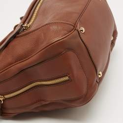 Pre Owned Tod's Brown Leather Multiple Pocket Hobo