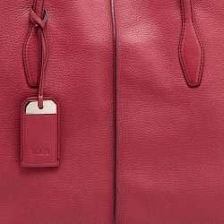 مملوكة مسبقًا Tod's Pink Leather Medium Joy Shopper Tote