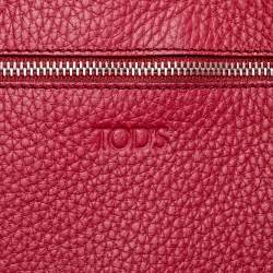 مملوكة مسبقًا Tod's Pink Leather Medium Joy Shopper Tote