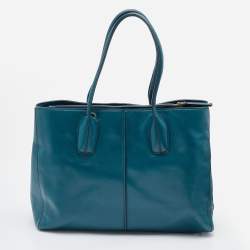 Tod's Blue Leather D-Styling Tote