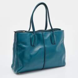 Tod's Blue Leather D-Styling Tote