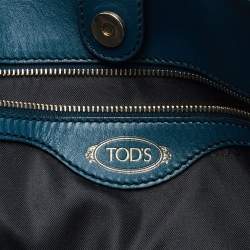 Tod's Blue Leather D-Styling Tote