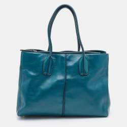Tod's Blue Leather D-Styling Tote