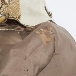 Tod's Beige/White Python Satchel