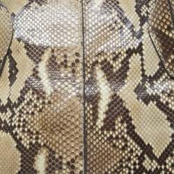 Tod's Beige/White Python Satchel