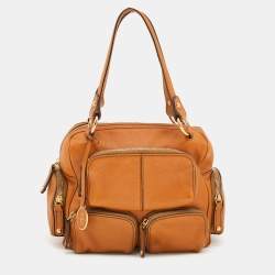 Tod's Tan Leather Multi Pocket Satchel