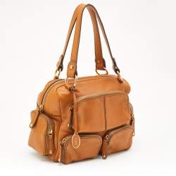 Tod's Tan Leather Multi Pocket Satchel