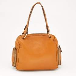 Tod's Tan Leather Multi Pocket Satchel