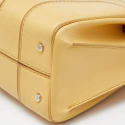 Pre Owned حقيبة تودز مايكرو سيلا جلد بنية فاتحة