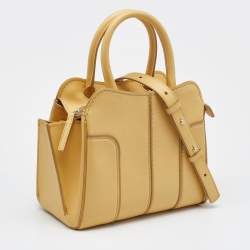 Pre Owned حقيبة تودز مايكرو سيلا جلد بنية فاتحة