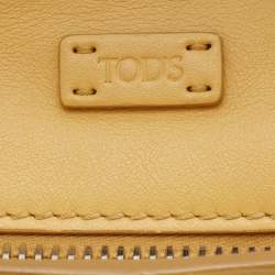 Pre Owned حقيبة تودز مايكرو سيلا جلد بنية فاتحة