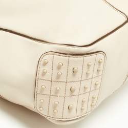 Tod's Beige Leather Miky Hobo
