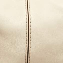 Tod's Beige Leather Miky Hobo