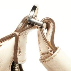 Tod's Beige Leather Miky Hobo