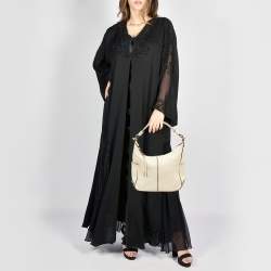 Tod's Beige Leather Miky Hobo