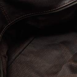 Pre Owned Tod's Dark Brown Leather Bowler Bag 