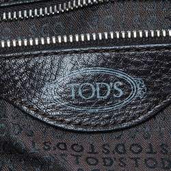 Pre Owned Tod's Dark Brown Leather Bowler Bag 
