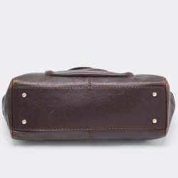 Pre Owned Tod's Choco Brown Leather Front Pocket Satchel