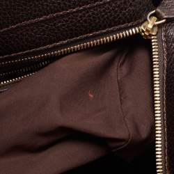 Pre Owned Tod's Choco Brown Leather Front Pocket Satchel