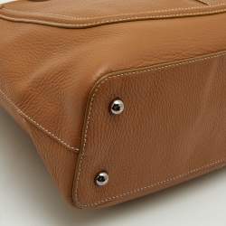 Tod's Tan Leather Buckle Satchel