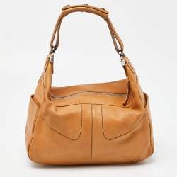 مملوكة مسبقًا Tod's Tan Leather Miky Shoulder Bag