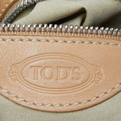مملوكة مسبقًا Tod's Tan Leather Miky Shoulder Bag