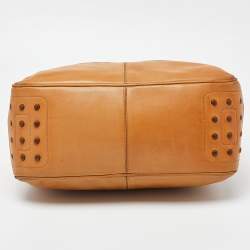 مملوكة مسبقًا Tod's Tan Leather Miky Shoulder Bag