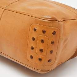 مملوكة مسبقًا Tod's Tan Leather Miky Shoulder Bag