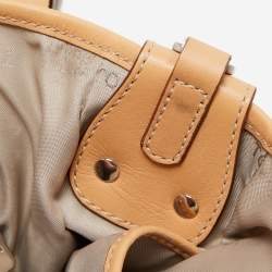 Pre Owned Tod's Light Blue/Beige PVC and Leather Tote