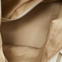 Pre Owned Tod's Off White Leather Miky Hobo