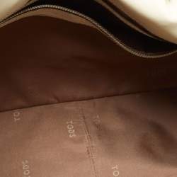Pre Owned Tod's Cream Leather Tote 
