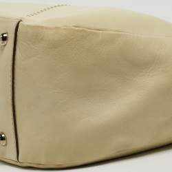 Pre Owned Tod's Cream Leather Tote 