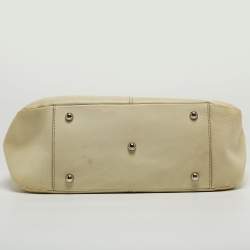 Pre Owned Tod's Cream Leather Tote 