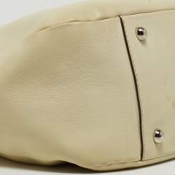 Pre Owned Tod's Cream Leather Tote 