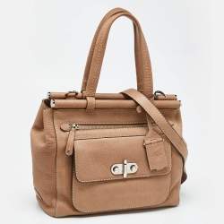مملوكة مسبقًا Tod's Beige Leather Front Pocket Tote