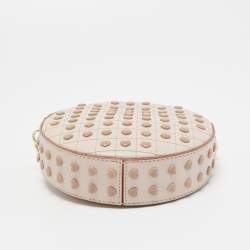 Tod's Light Pink Leather Round Gommini Crossbody Bag
