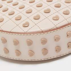 Tod's Light Pink Leather Round Gommini Crossbody Bag