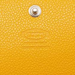 Tod's Light Blue Leather Trifold Continental Wallet 