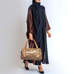Tod’s Brown/Beige Coated Canvas and Leather G-Bag Easy Sacca Satchel